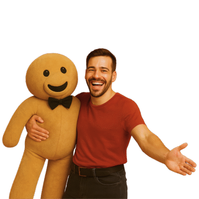 Buddy mit mann transparent